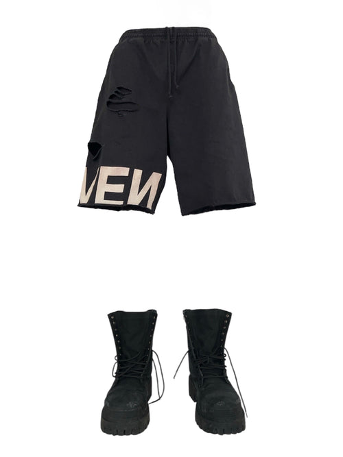 THRASHED BERMUDA SHORTS